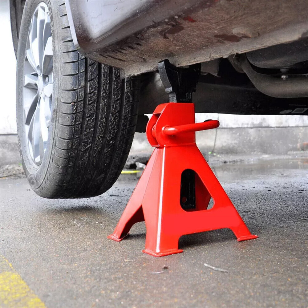 2Pcs Axle Stands FloorJack Heavy Duty Lifting 3 Ton Capacity Stand Car Carava photo 3