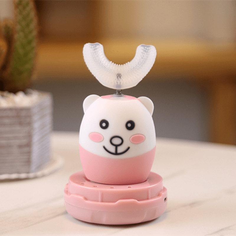 Electric Toothbrush Children U-shaped Head Toothbrush Age 8-12 Kids Gift photo 3