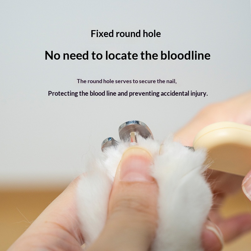 Little Rabbit Blind Cutters Pet Nail Cutters Cat Nail Cutters Anti-Catch Cat Nail Cutters Baby Cat Claw Cutters Anti-Cut Blood Line Round Hole photo 5
