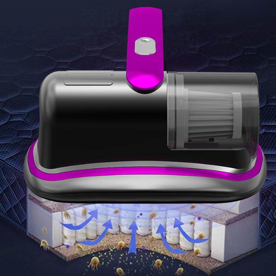 Handheld Mite Remover Home Bed Mattress Vacuum Sofa Cleaner Charging UV Cleaner photo 4