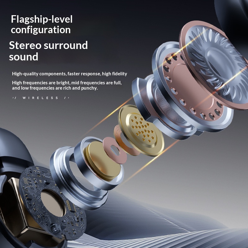 Cross Border Explosion M127 Long Range Hanging Earphone Private Model High Color Value Low Latency Wireless Bluetooth Headphones Wholesale photo 3