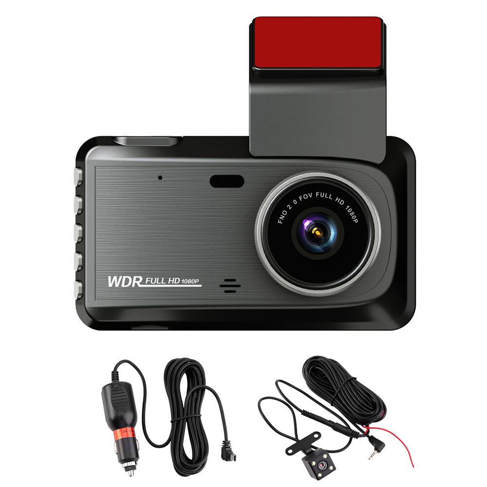 1080P Car Dash Camera Dual Front Rear Video DVR Recorder Night Vision G Sensor photo 1