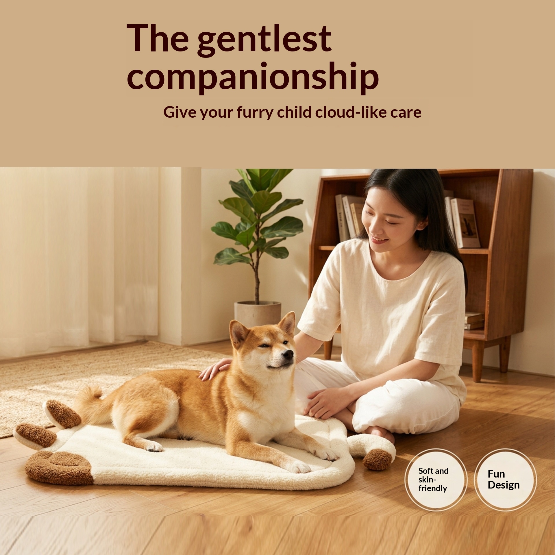 New Dog Cushion Pet Cushion Soft Skin-Friendly Machine Washable New Style Lambskin Pet Cushion Pet Pet Pet Supplies photo 3