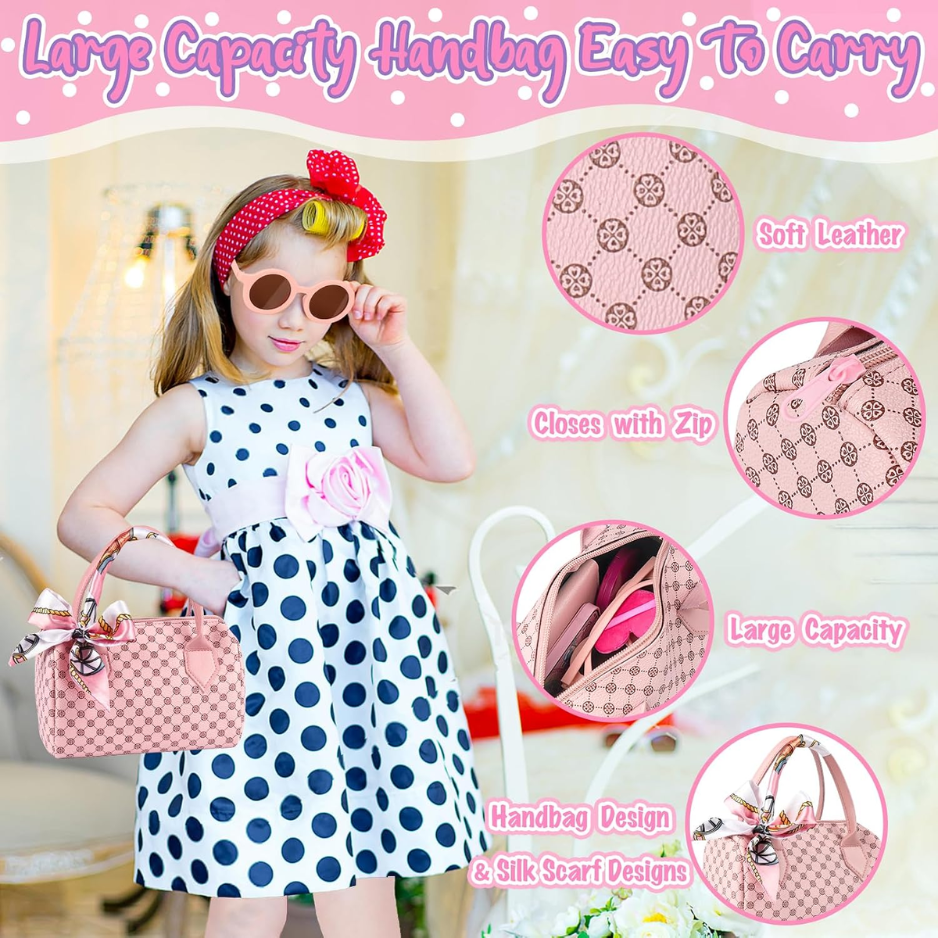32Pcs Role Play Set With Handbag, Water Bottle, Scarf, Pretend Makeup photo 7
