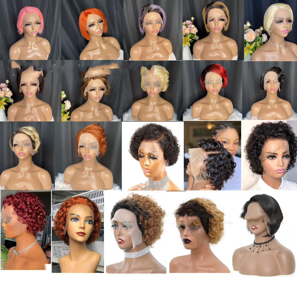 Cut Real Hair Front Lace Wig photo 6