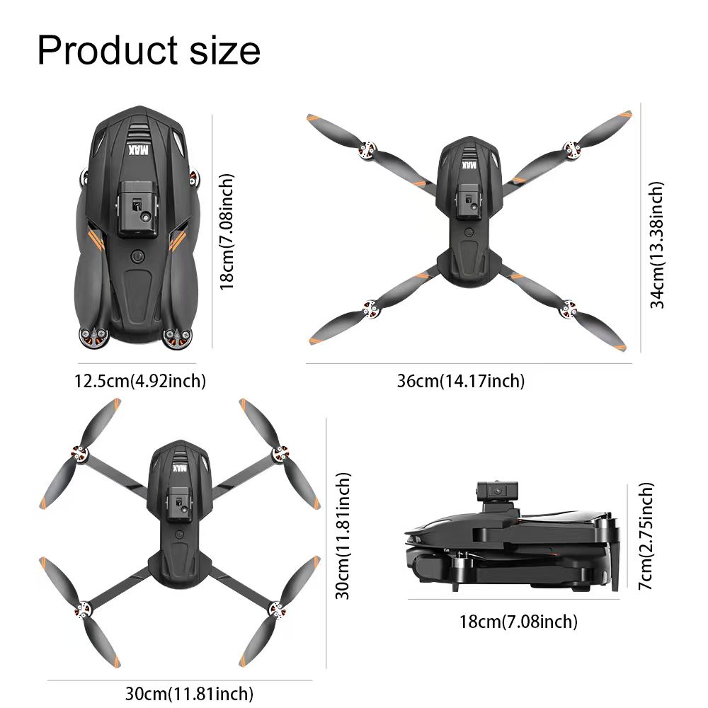V168Pro Max Drone  8K HD, 4.5-inch Screen, With GPS Positioning Function, And Carbon Fiber Pattern Finish. photo 2