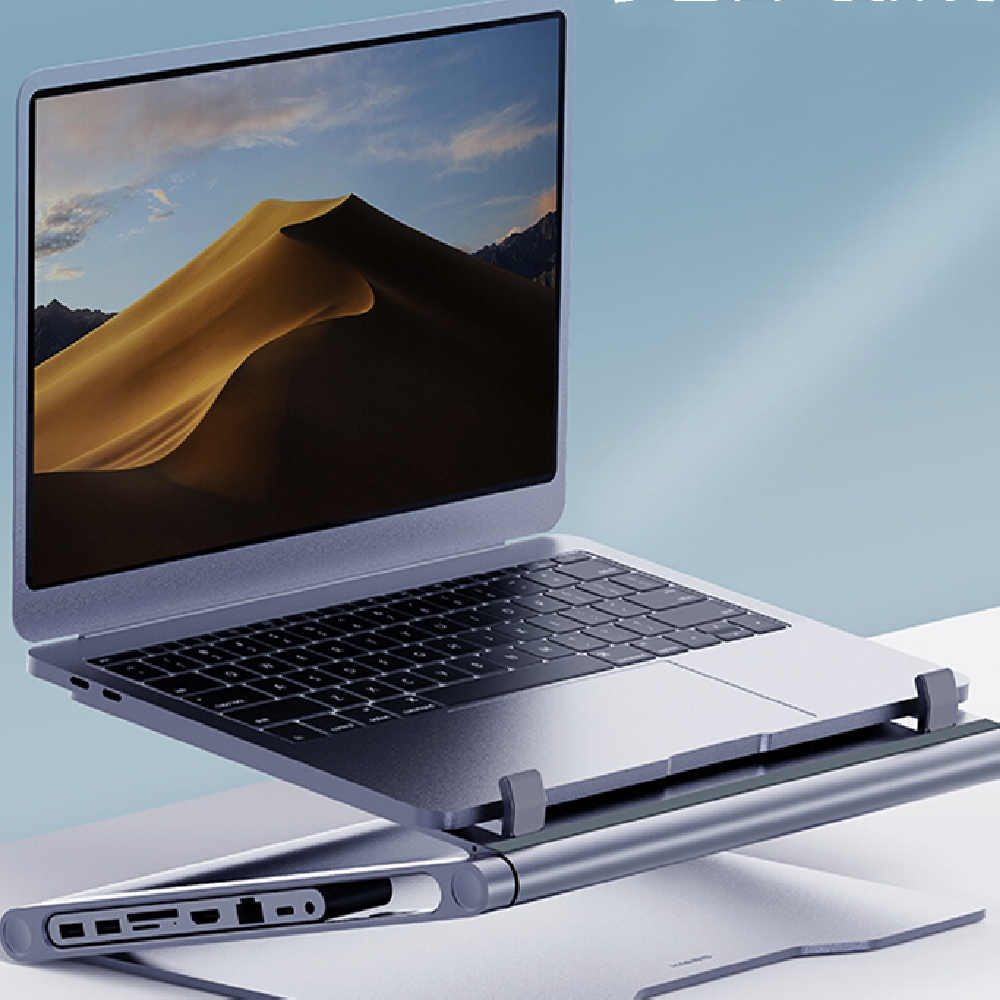 Lapstop Stand With 8-in-1 Docking Station photo 3
