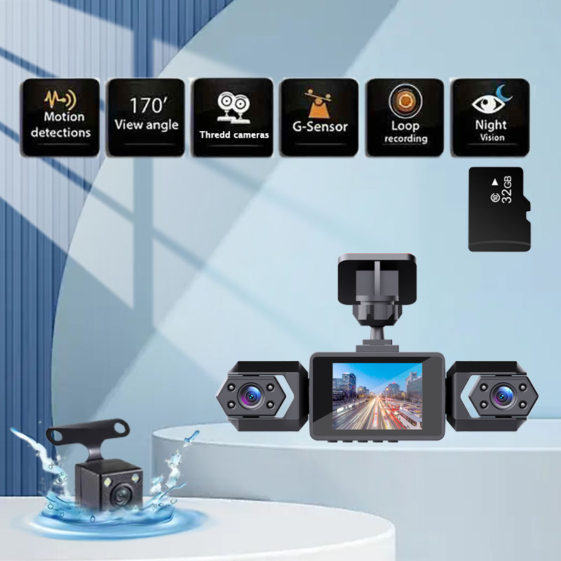 1080P High-definition Driving Recorder With Four Lenses, High-definition Night Vision, Front, Back, Left, Right Recording photo 8