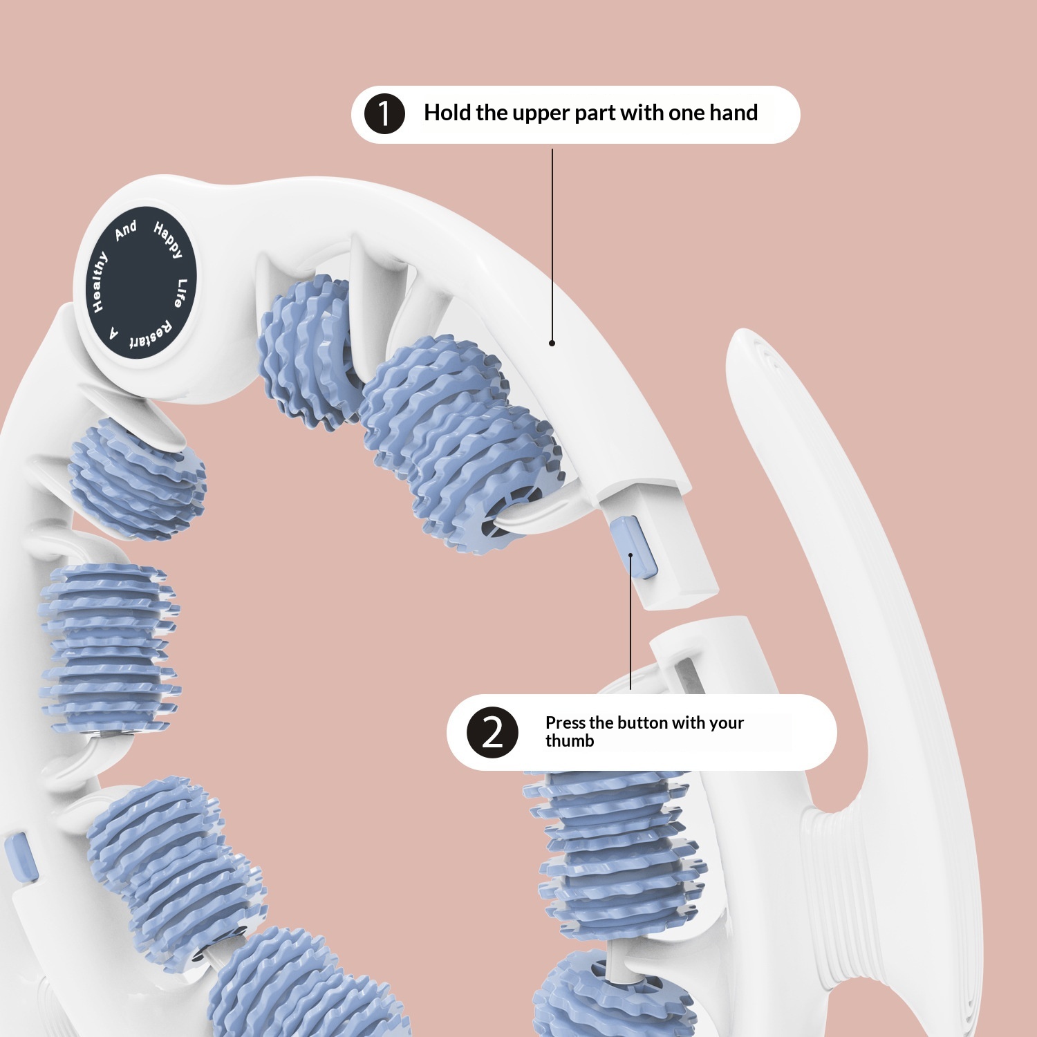 Multifunctional Ring Massager Roller Detachable Massager Yoga Leg Assistive Device New Beautiful Legs photo 7