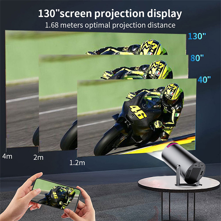 Portable Home Theater Projector, Mini Projector For Bedroom Gaming Movies photo 4