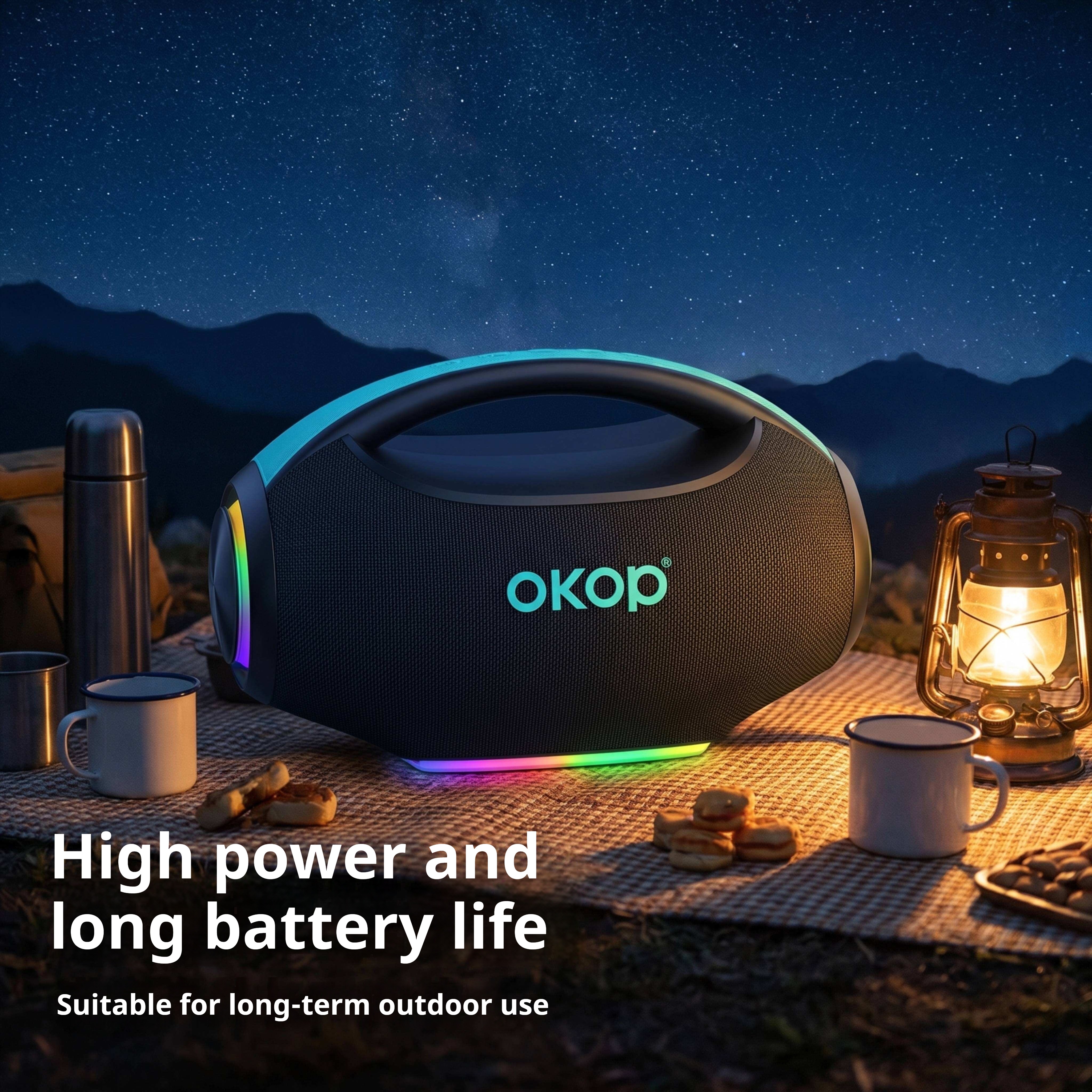 KP-861 Best-selling Wireless Bluetooth Speaker Portable Handle RGB Lighting Long Battery Life High Sound Quality Factory Direct In Stock photo 8