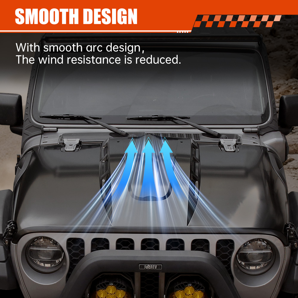 Hood Compatible With 2018 Wrangler photo 4