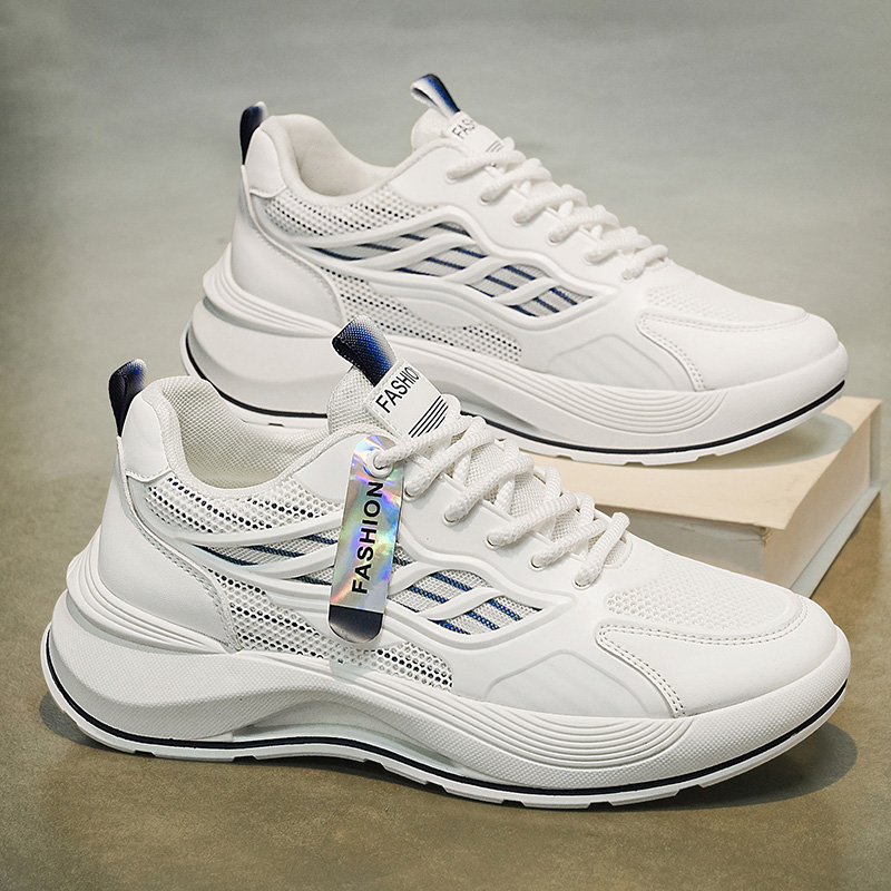 2026 Spring Trendy Brand Men's Shoes, Versatile Casual Ultra-Light Running Sneakers, Shock Absorbing Height Boost White Dad Shoes For Students photo 2