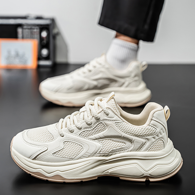 2026 Winter New Breathable Mesh Shoes, Lightweight Running Sneakers, Men's Casual Travel Dad Shoes photo 7
