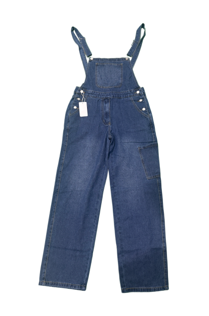 Mens Blue Jean Overalls Relaxed Fit Denim Bib Dungarees Casual Vintage Workwear US Warehouse Stock photo 5