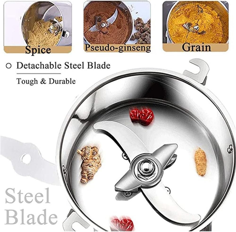 Electric Dry Food Grinder Machine Grains Spices Hebals Mill Cereal Grinding 800G photo 4