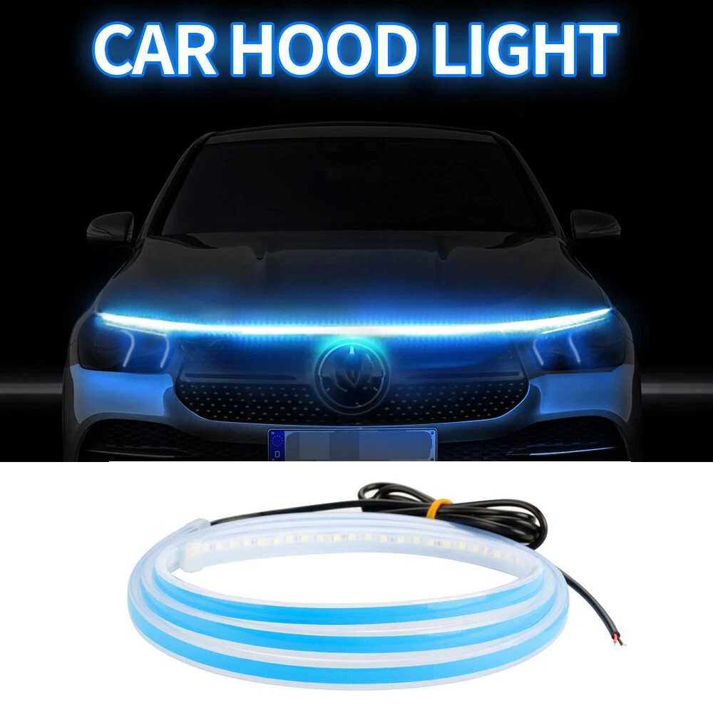 180cm 12V Car Waterproof Front Hood LED Daytime Running Decorative Flexible Light Strip For Car, Truck, SUV photo 7