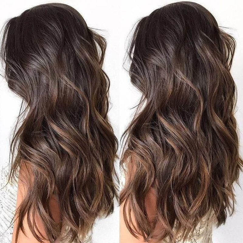 Chemical Fiber Gradient Golden Long Curly Hair photo 2