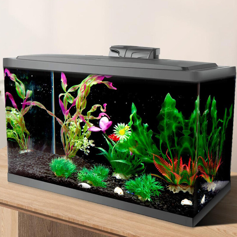 Aquarium Background Static Cling Black Fish Tank Background Wallpaper Fish Tank photo 1