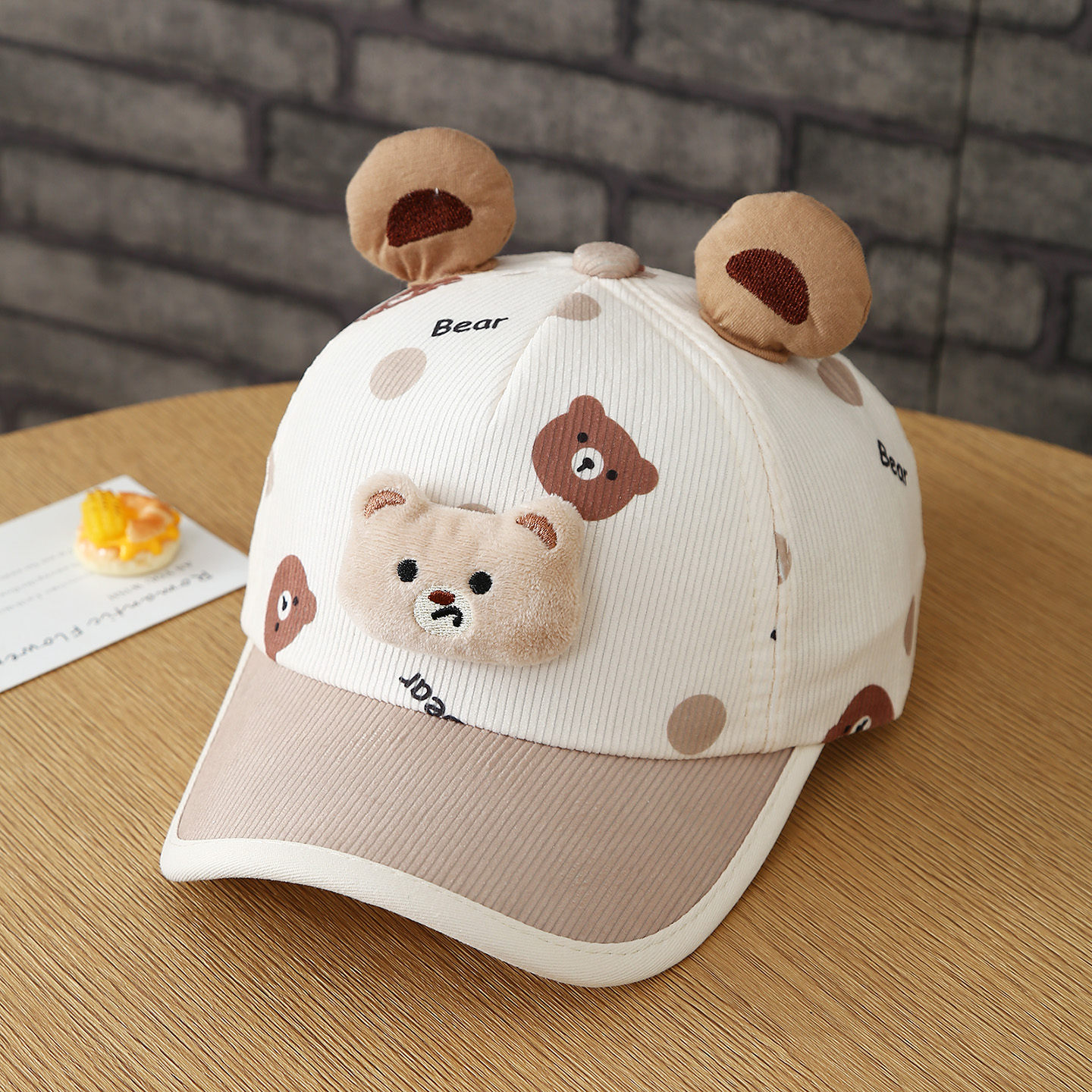 New Cute Three-dimensional Baby Dolls With Cartoon Prints And Ear Shapes. Soft-brimmed Elastic Baseball Caps. Perfect For Outdoor Outings And Playtime. photo 5