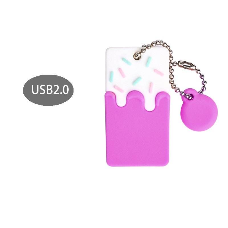 Small Cake Point Mini Girl Cute Anti-loss Pendant Mobile U Disk photo 2