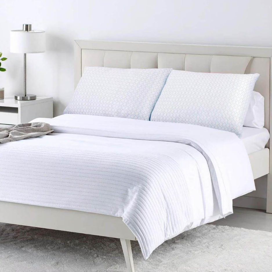 2-Pack Cooling Down Microfiber Pillows, Standard Queen Size photo 6