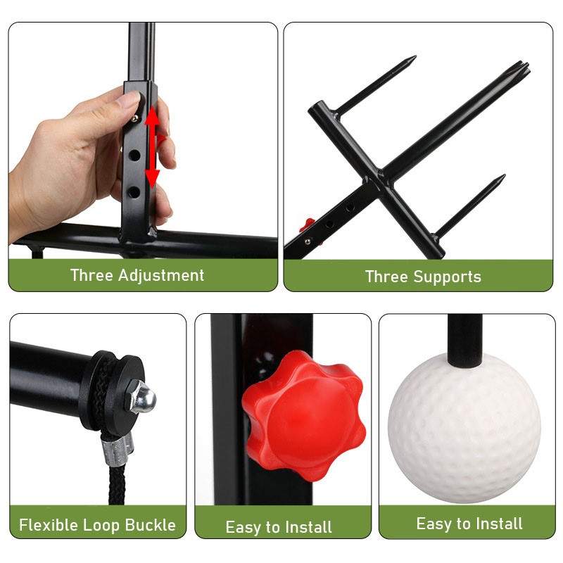 Golf Swing Trainer Aid Golf Practice Swing Groover Hitting Training Adjustable photo 5