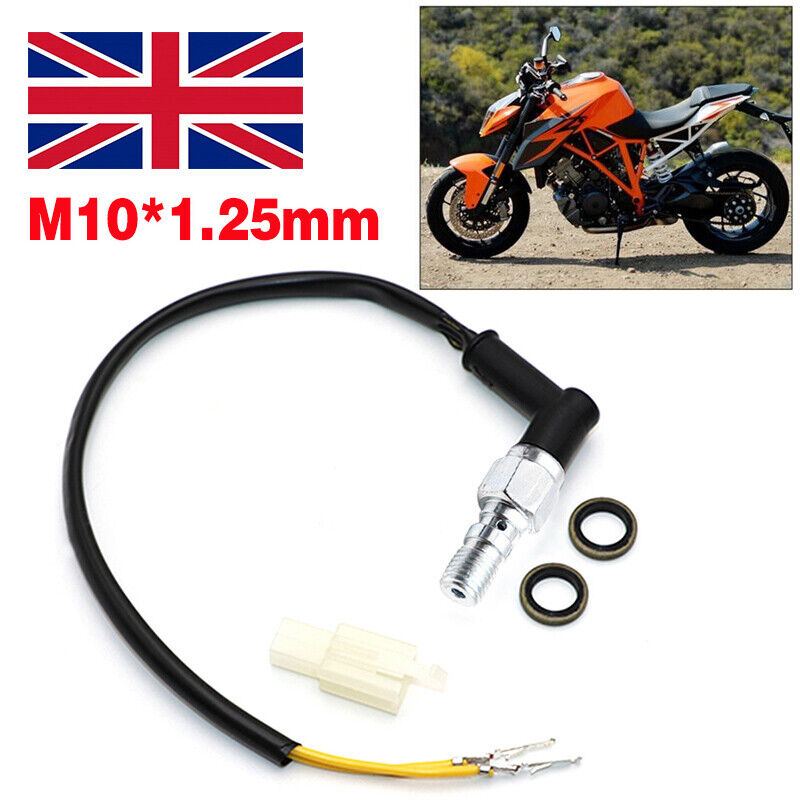 Motorcycle Rear Hydraulic Pressure Brake Light S Witch For Banjo M10 X1.25mm Bolt photo 8