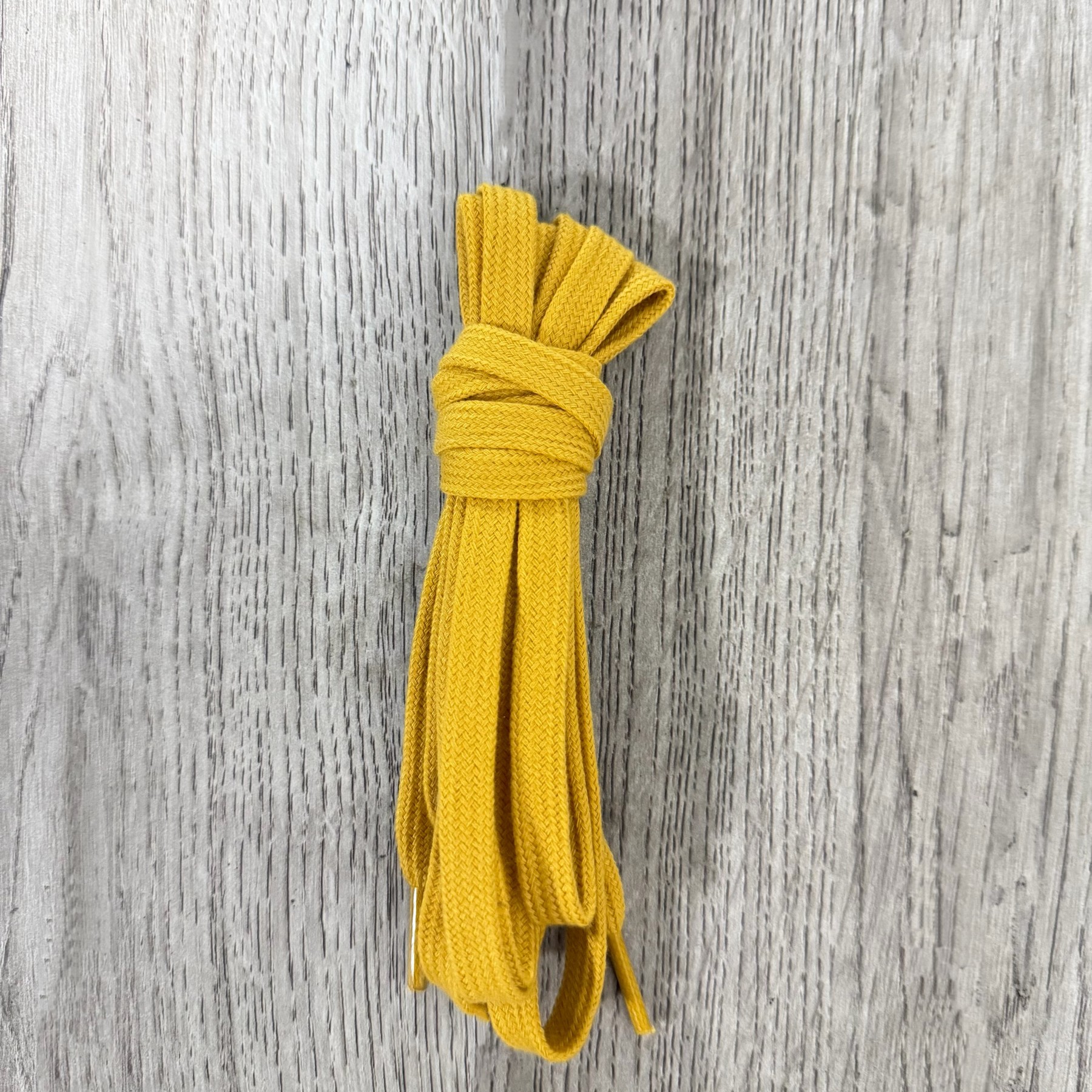 Flat Solid-Color Cotton Shoelaces photo 3