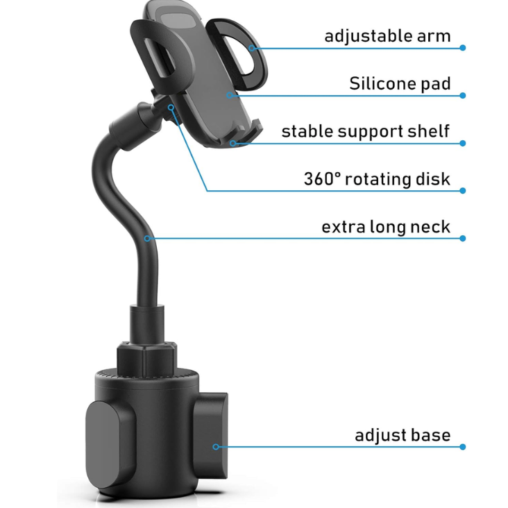 Phone Holders For Your Car, Adjustable Gooseneck Cup Car Phone Holder photo 6