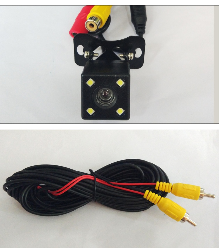 Car Rearview Camera, HD Night Vision CCD, LED 4-Light, Reverse Camera photo 6
