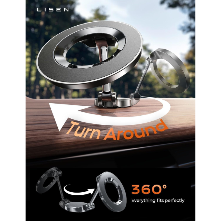 Car Mount For 18 Pro Max 24 Strong Magnets Classic Magnetic Phone Holder For Car Dashboard Magnet Phone Mount Car Cell Phone Holder For 17 16 15 14 13 12 photo 5