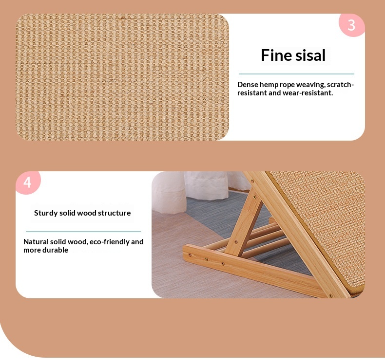Cat Scratching Board That Doesn'T Shed Easily, Climbing Ladder For Cats And Dogs, Sisal Scratcher To Protect Sofa, Toy To Prevent Cats From Scratching, Pet Supplies photo 6