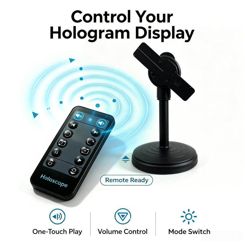 Wiilala Disesktop 3D Holographic Fan, 4.72 Inch  With , APP Transmission Built-in Video - HD  LED Holographic Display Screen, Suitable For Shops, Festival Gifts  Built Built-in Speaker Bluetooth,5V2A photo 8