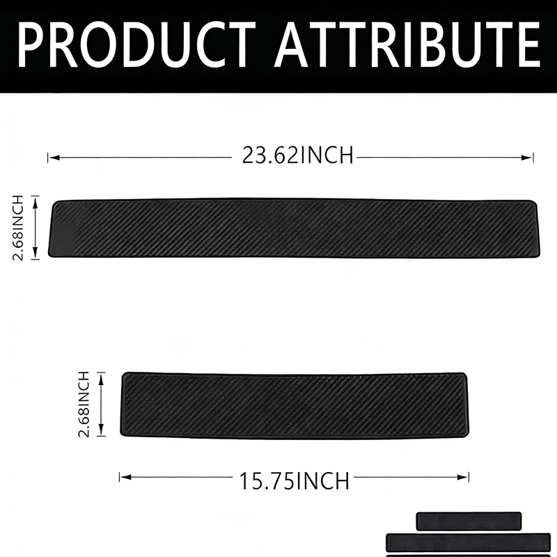Carbon Car Door Sills Protector, Car Door Threshold Protection, Automotive Door Entry Guard 4 Pcs Universal Rubber Scratch Resistant Exterior Accessories photo 5