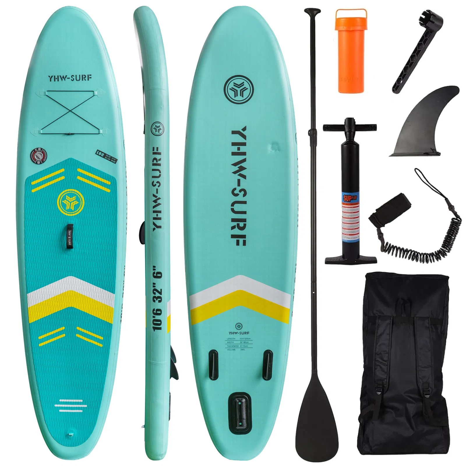 10 6 Inflatable Stand Up Paddle Board With Free Premium SUP Accessories & Backpack photo 1