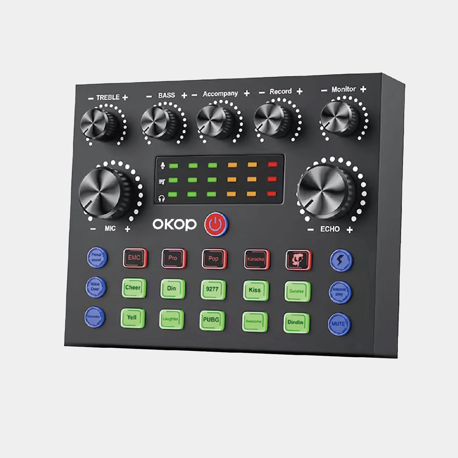 KP-K17 18 New Multifunctional Live Streaming Sound Card Features Special Effects Voice Changing Adjustable Settings Karaoke Recording Modes And Noise Reduction Factory Direct Stock photo 2