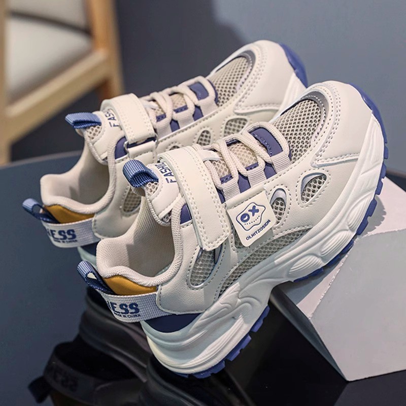 2026 Summer New Kids Mesh Breathable Sneakers, Boys Casual Dad Shoes For Middle And Big Kids photo 3