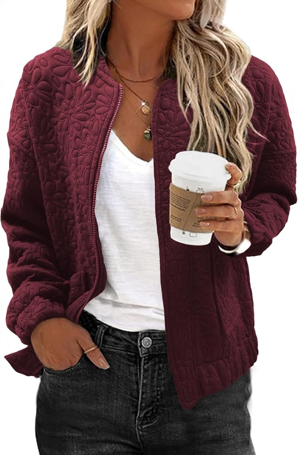 2026 Fall Winter New Arrival Hotselling Women's SolidTexturedCasualOpenFront Cardigan Coat photo 7