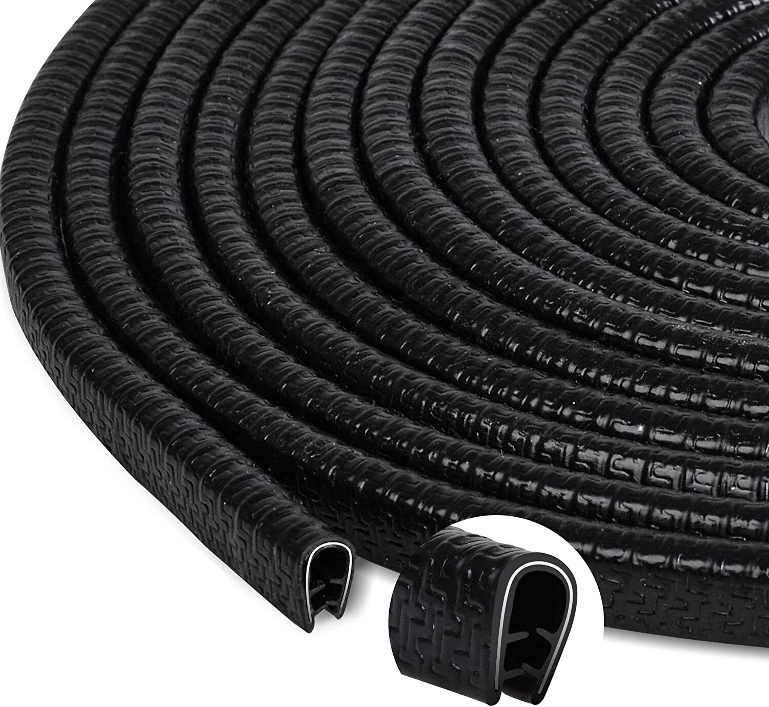 10M Car Door Boot Edge Protector Strip Trim U Shape Guard Seal Rubber BLACK UK photo 2