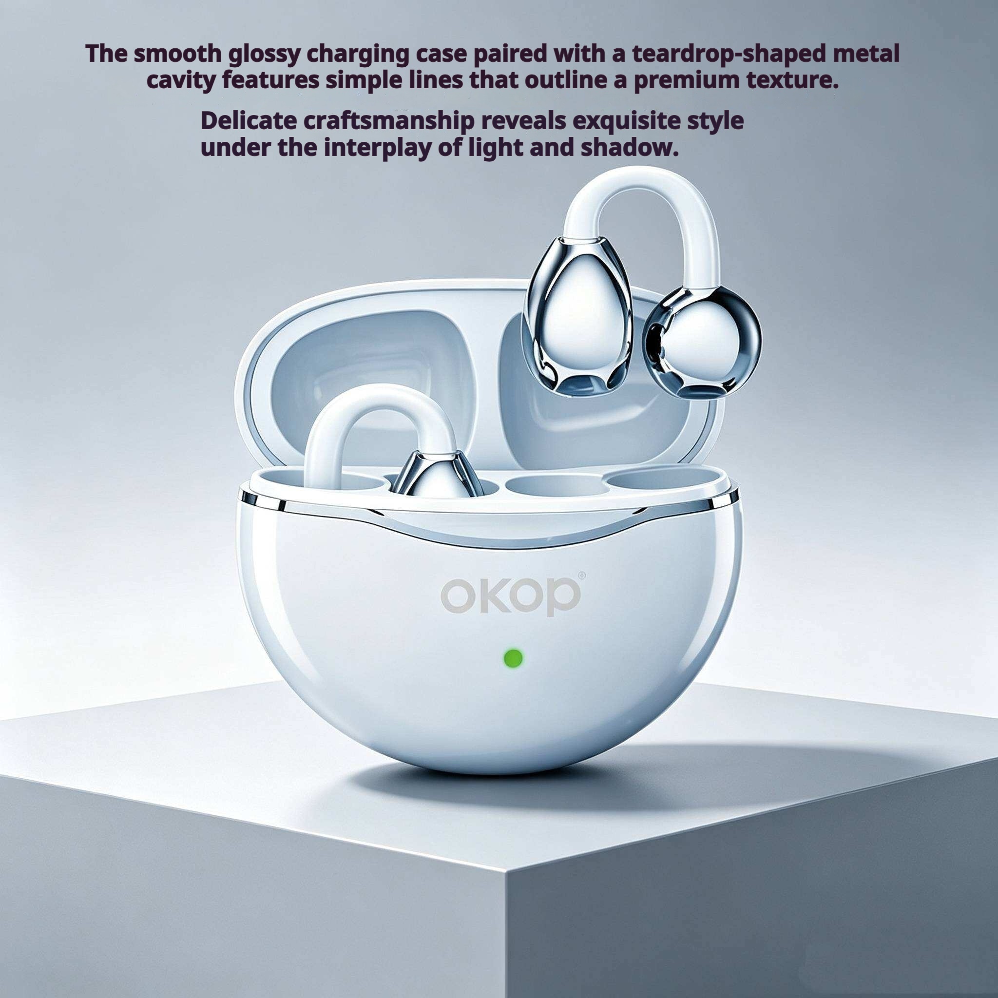 KP-115 Best-selling Wireless Bluetooth Ear-clip Headphones High-Quality Audio Low Latency For Gaming Music Factory Stock Available photo 5
