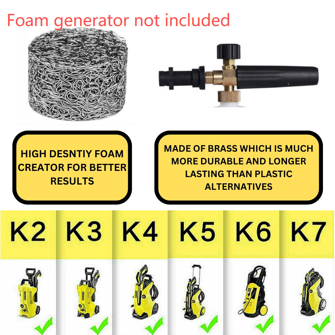 Karcher Snow Foam Lance Gun K2-K7 Cannon Car Pressure Washer Washing Bottle 1L photo 7