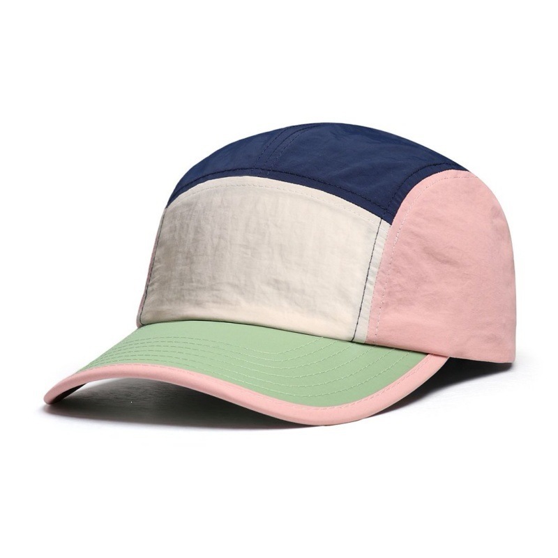 Japanese-style Vintage Quick-drying Multi-color Reflective Baseball Cap With Five-piece Workwear Design For Outdoor Climbing, Water Resistance And Sun Protection photo 1
