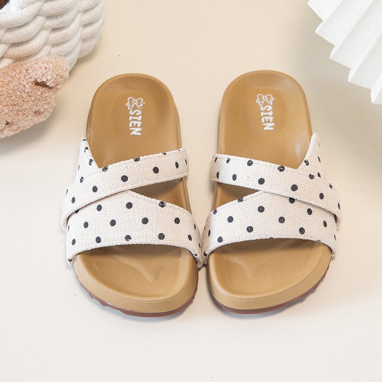 Girls' Polka Dot Flip Flops Summer New Design Children's Sandals Baby Girls' Slippers photo 2