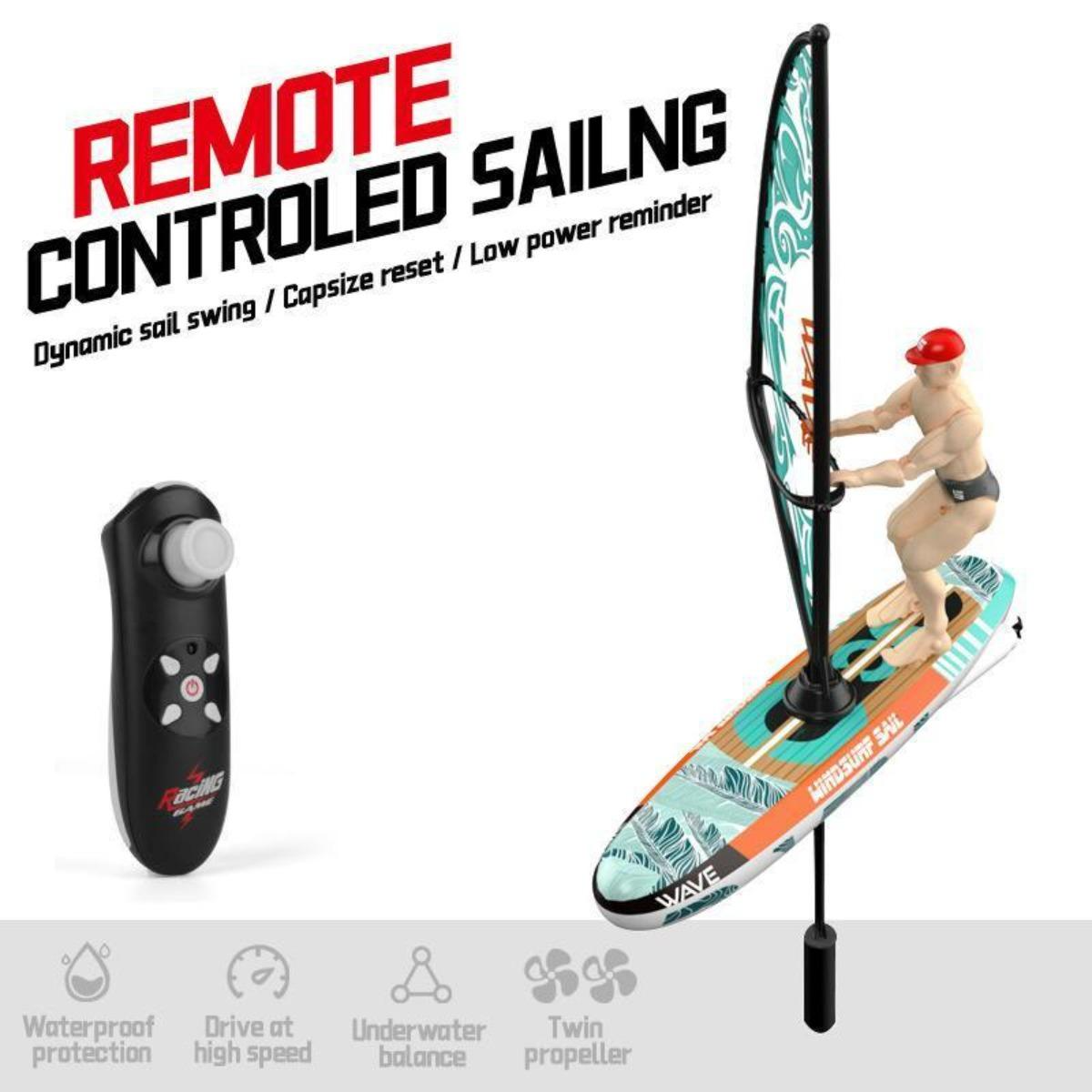 2.4GHz High Speed RC Racing Sailboat Toy  BPA Free, Rechargeable Battery Dual Speed Propeller photo 5
