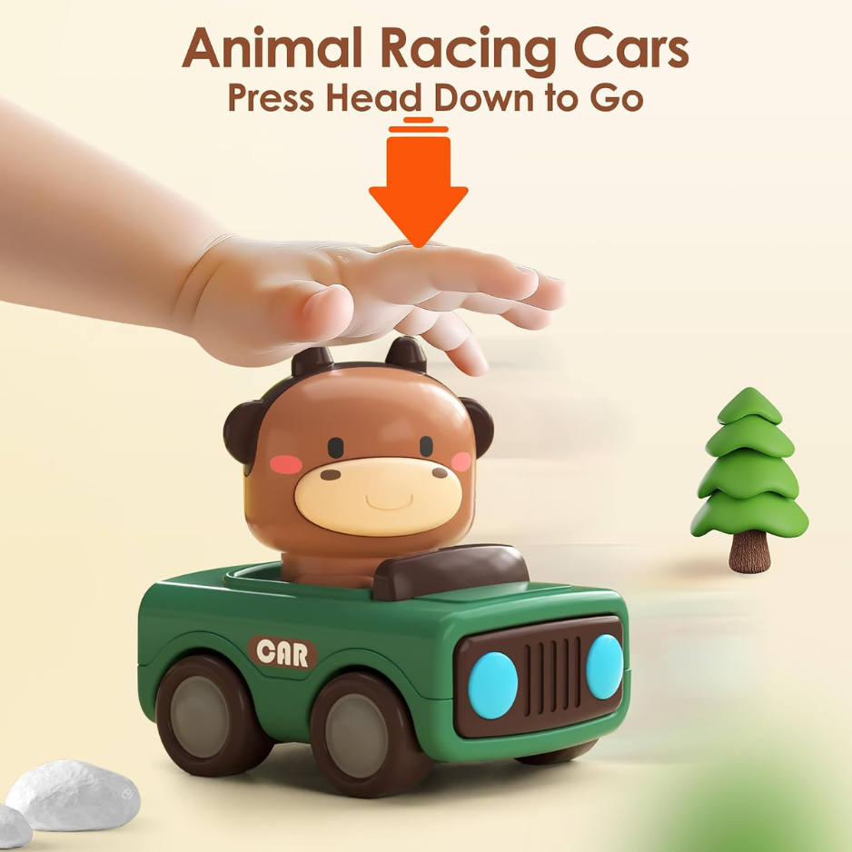Baby Press To Go Car Toys For Toddlers 1-3, 1 Yr Old Boy Gift photo 3