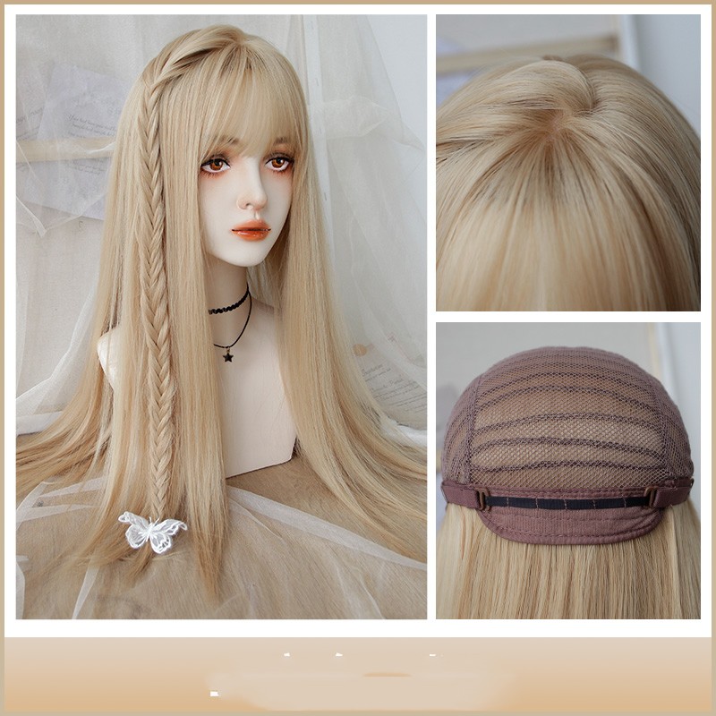 Long Straight Hair Cos Platinum Fashion photo 5