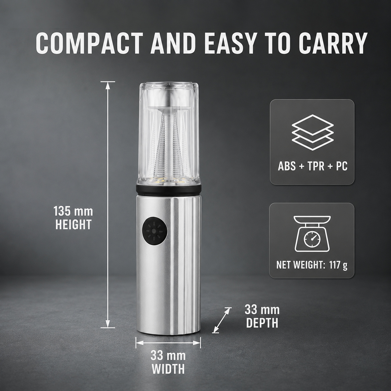 D46 Portable Flashlight Type C For Emergency Outdoor Work Factory Supply 8 Hour Runtime LED photo 3