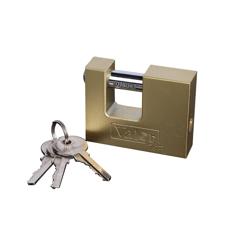 Brass Rectangular Padlock Heavy Duty Rustproof Security For Luggage Cabinet Door Gate photo 5