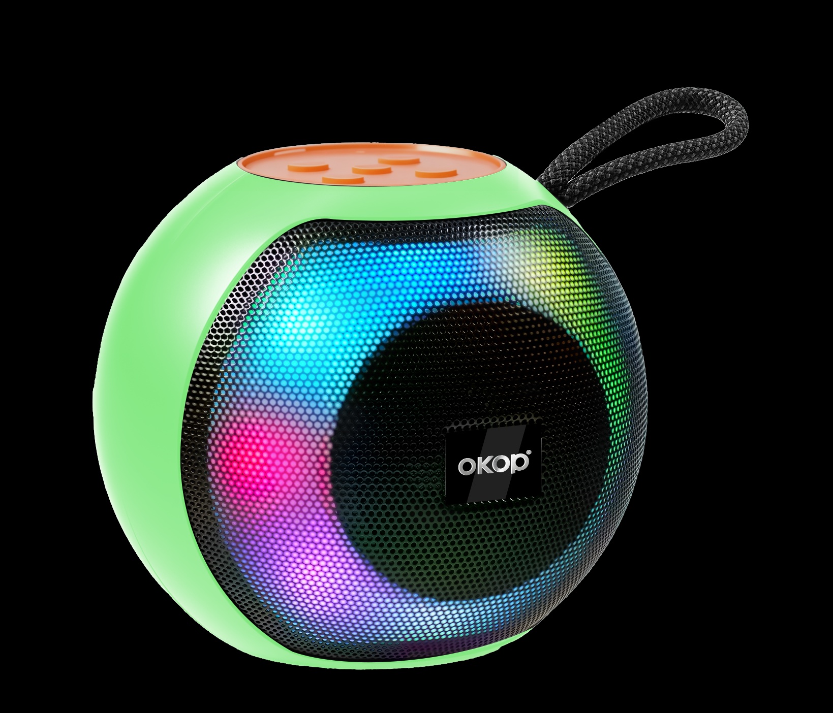 KP-586 Best-selling Wireless Bluetooth Speaker With Portable Handle And RGB Lighting Compact Design Ideal For Outdoor Sports And Gatherings. photo 6